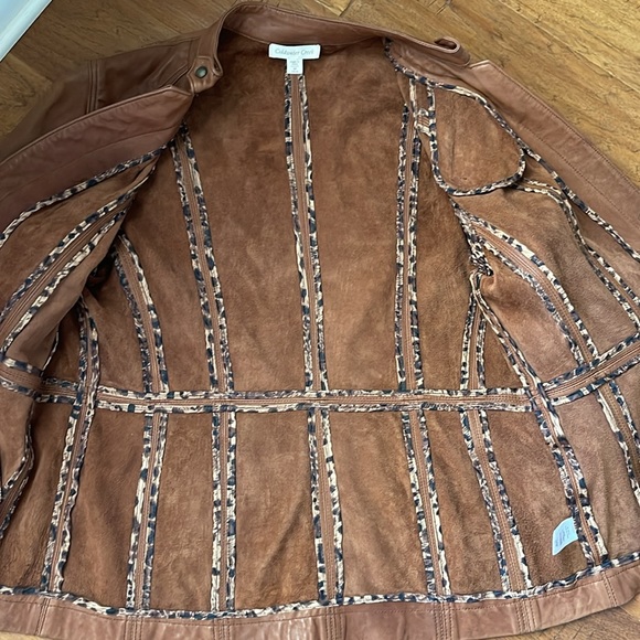 Genuine leather, Coldwater Creek ladies midweight jacket - Picture 5 of 10